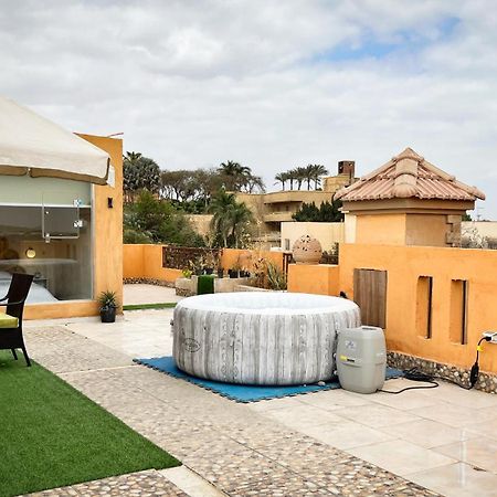 Boho Getaway With Pyramids View & Jacuzzi Giza Exterior foto