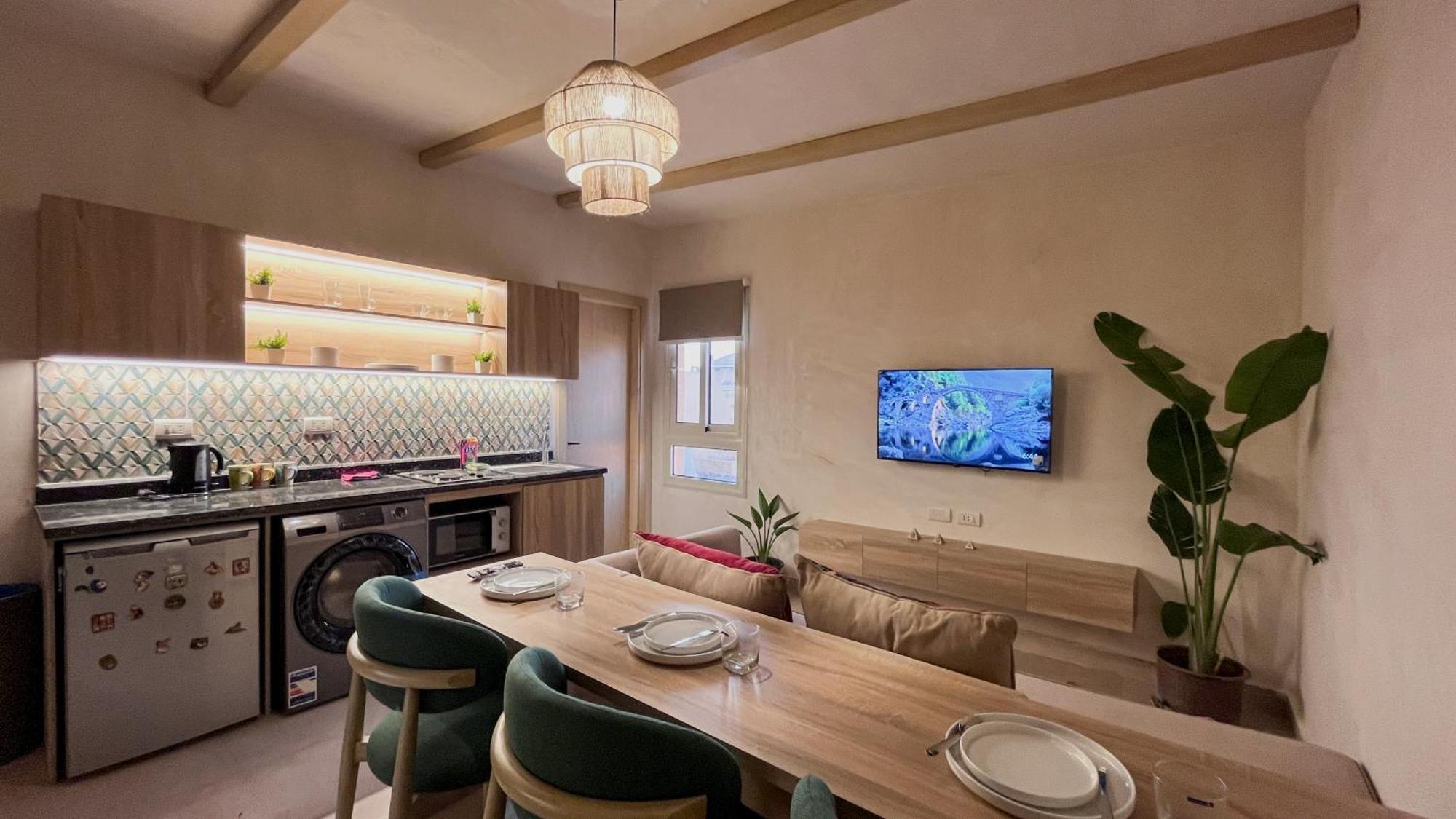 Boho Getaway With Pyramids View & Jacuzzi Giza Exterior foto